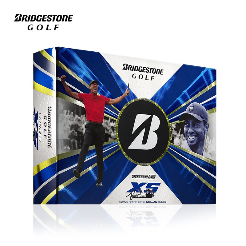 普利司通（Bridgestone） 高尔夫球TOUR B XS老虎球限量签名款三层球日本制造 一盒【12粒】