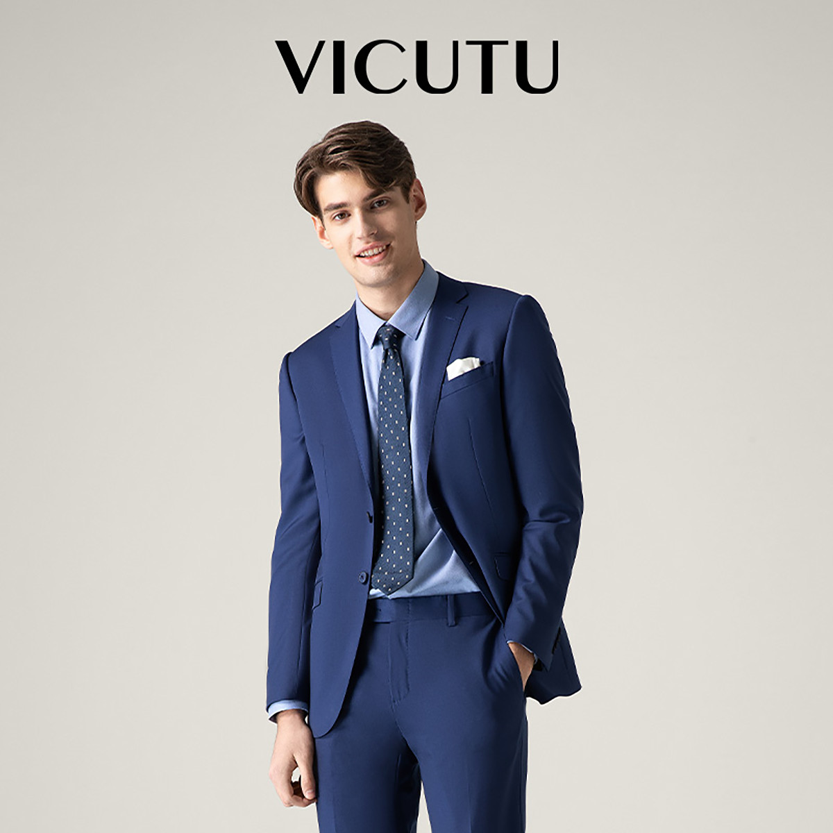 VICUTU 威可多 ICUTU 威可多 商务正装修身纯羊毛西装上衣