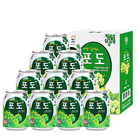 九日 韩国饮料大颗粒果肉果汁饮料 葡萄味12罐整箱