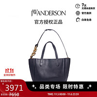 JWANDERSON JW ANDERSON奢侈品女士链条托特包水桶包手提包 黑色