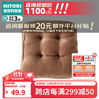 NITORI宜得利家居 办公室久坐椅垫沙发垫子家用坐垫 SL2302 棕色