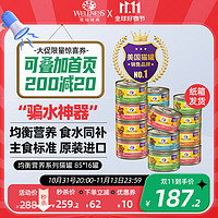 WELLNESS 美国进口猫罐头主食湿粮凹罐85g/罐 16罐罐头85g