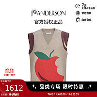 JWANDERSON JW ANDERSON 男款苹果印花针织衫毛衣背心 土黄色 M