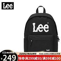 Lee 双肩包男15.6英寸电脑包学生防泼水书包休闲潮牌大容量旅行包背包
