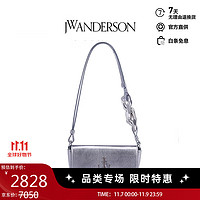 JWANDERSON JW ANDERSON奢侈品女士金属链条锚包单肩斜挎包 银色
