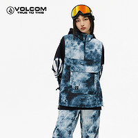 VOLCOM 钻石女装冬装户外大口袋立领专业滑雪马甲背心2023新款冬季