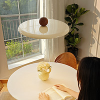 AOZZO 奥朵 2023新款餐厅灯创意飞碟餐桌吊灯现代简约饭厅原木风护眼灯具