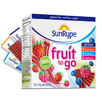 SunRype 桑莱普 加拿大SunRype水果条果丹皮24条宝宝零食无添加山楂进口
