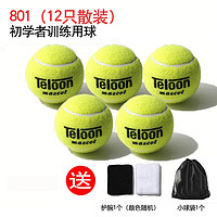 移动端：Teloon 天龙 网球训练球初学进阶专业比赛网球练习用球 12只 天龙801