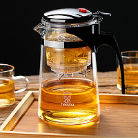 heisou 禾艾苏 飘逸杯茶具家用茶杯过滤泡茶壶大容量耐高温玻璃水壶加厚茶壶