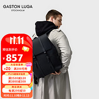 Gaston Luga 经典简约双肩包男16英寸大容量电脑包男潮大学生书包 典雅黑
