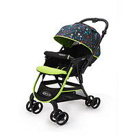葛莱（GRACO）美国星辰婴儿四轮高景观可坐可躺0-3岁双向推车 绿色