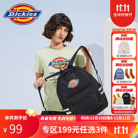 Dickies 帝客 雙肩包男女 新款大容量簡約學生背包通勤包 DK010512 黑色 均碼