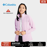 哥倫比亞 戶外女子銀點保暖徒步運動抓絨衣XR9100 572 S(155/80A)