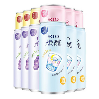 RIO 锐澳 微醺鸡尾酒 330ml*12罐（百香果3白桃3葡萄3乳酸菌3）