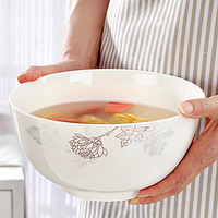 移动端：REMEC 金禹瑞美 骨瓷 一枝独秀8英寸面碗1个装  大汤碗 拌面碗 大碗