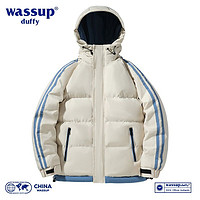 WASSUP 羽绒棉服男士冬季新款宽松大码加厚连帽保暖外套棉袄衣男潮