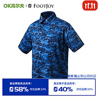 FOOTJOY 新款高尔夫服装男士运动舒适golf短袖时尚印花迷彩上衣2023新款 80467 迷彩蓝 S