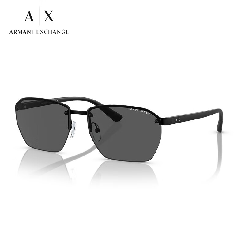 阿玛尼ARMANI EXCHANGE【冬】太阳镜男墨镜方形眼镜0AX2048S 深灰色镜片/哑光黑镜腿600087