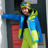 RUNNING RIVER 单双板保暖防风男女童儿童滑雪服上衣W7730N