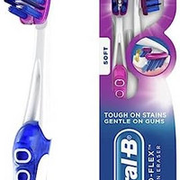 Oral-B 3D White Luxe Pro-Flex 38 软手动牙刷两包 2份