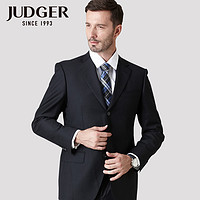 JUDGER 庄吉 男商务正装职业毛料西服上衣 纯黑色(3扣款)双开叉 170/96B偏壮版型