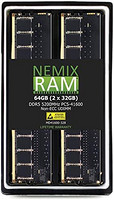 NEMIX RAM 64GB (2X32GB) DDR5 5200MHz PC5-41600 非 ECC 288-PIN 1.1V 42-42 UDIMM 台式机 RAM 内存模块