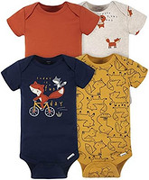 Gerber 嘉宝 Baby Boys 4-pack Short Sleeve Onesies Bodysuits