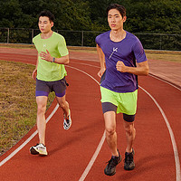 Keep运动T恤短袖跑步训练贴合吸湿速干透气散热男款运动上衣半袖 动感绿 M