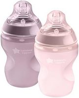 汤美星 Closer to Nature 柔软硅胶婴儿奶瓶,慢流量乳房般的奶嘴,防胀气