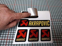 贴纸 保险杠 兼容 Akrapovic 管逃生铝高温 +180 度乙烯基层压摩托车 汽车参考 2