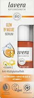 lavera 拉薇 GLOW BY NATURE 精华液 天然化妆品 纯植物性 Q10 和维生素 C  认证 1 x 30 毫升 橙色
