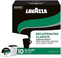 LAVAZZA 拉瓦薩 不含咖啡因的 Classico SingleServe 咖啡 KCup 60 支，（6 支裝）