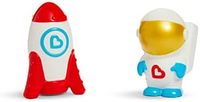 munchkin 满趣健 Galaxy Buddies 防水发光沐浴玩具套装 - 宇航员和火箭造型，011229，多色