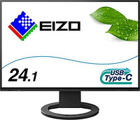 EIZO 艺卓 FlexScan EV2485-BK 61.1 厘米(24.1 英寸)显示器(HDMI,USB 3.1 集线器,USB 3.1 C 型,DisplayPort,5