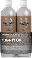 TIGI 提基 Bed Head B for 男士清洁套装- 2 件套装 25.36 盎司 750ml洗发水，25.36 盎司 750ml护发素，2 支