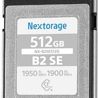 Nextorage CFexpress B 型卡 SE 系列 512GB *大读取 1950MB/s/*大写入 1900MB/s