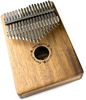 Martin Smith KALIMBA17 17 键 Kalimba 拇指钢琴 带刻字笔记保护手提箱和调音锤