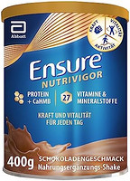 Abbott 雅培 Ensure NutriVigor Chocolate - 含蛋白質的膳食補充劑粉 - 不含麩質和乳糖，400 克