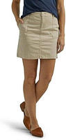 Lee 女式中腰短裙,3.5英寸(约8.9厘米)隐形短内缝