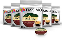 TASSIMO 咖啡胶囊 Jacobs 经典奶油咖啡 16颗/包*5包