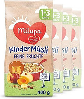 milupa 幼儿麦片 瑞士原味(Bircher) 适用于1-3岁幼儿，4包装(4 x 400g)