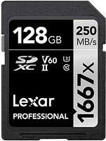 Lexar 雷克沙 Professional 1667x 128GB SDXC UHS-II卡
