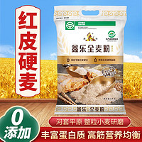 XIN LE TOYS 鑫乐 全麦面粉河套平原含麦麸小麦胚芽膳食纤维高蛋白 全麦粉10斤