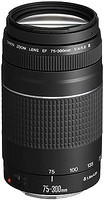 Canon 佳能 长焦镜头 EF 75-300mm F4.0-5.6 III for EOS（58mm滤镜螺纹，自动对焦）黑色