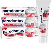 parodontax 益周適 活性牙齦修復美白牙膏 適用于牙齦出血 - 3x3.4 盎司 約96.39g 管裝