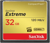 SanDisk 闪迪 Extreme SDCFXSB-032G-G46 32GB CompactFlash 存储卡