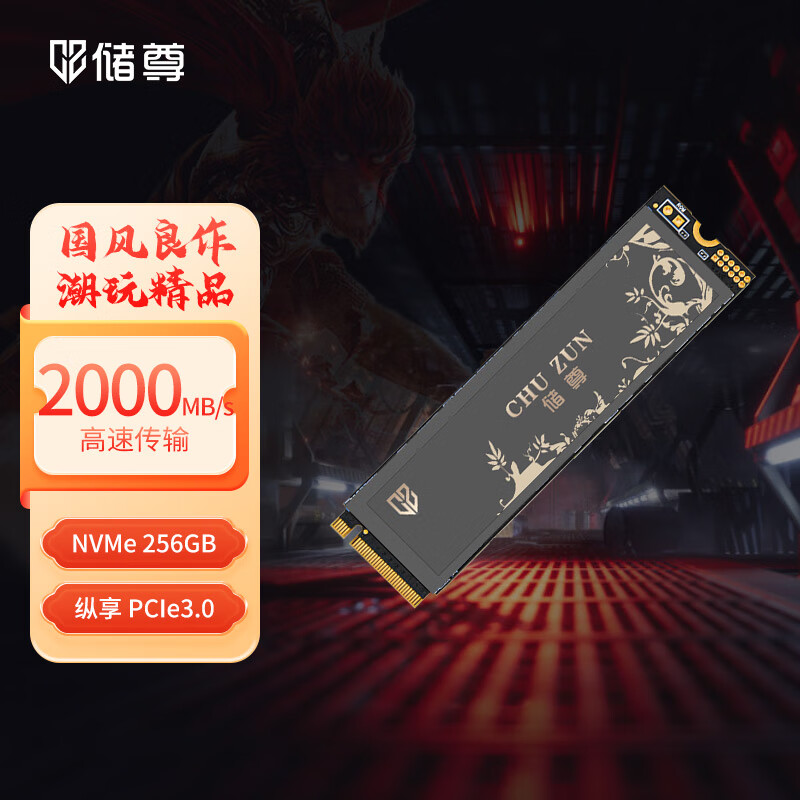 储尊（CZ）256GB SSD固态硬盘 M.2接口(NVMe协议 PCIe3.0*4)CN501Pro 读速可达2000MB/s