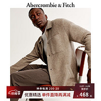 Abercrombie & Fitch 男装 秋冬纯色通勤百搭美式复古夹克外套 342938-1 浅棕色 XL (180/116A)