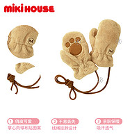 MIKI HOUSE MIKIHOUSE毛絨手套超人氣Microfur系列微纖絨卡通秋冬日本制集貨